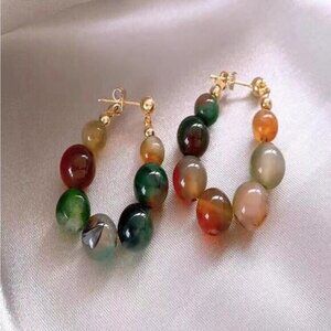Elegant Multicolor Beaded Earrings A1466
